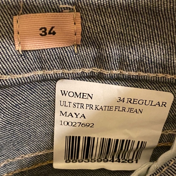 Ariat Women's Dark Blue Jeans Perfect Rise Flare Ultra Stretch Maya 34 R - Picture 4 of 8